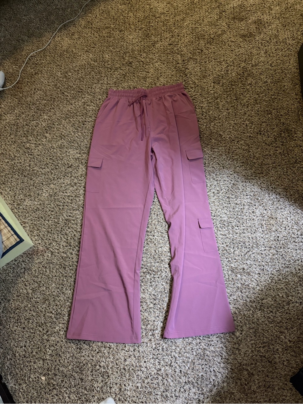 Laundry By Shelli Segal Mauve Cargo Track Pants